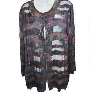 CHICOS butterfly dreams cardigan 16/18